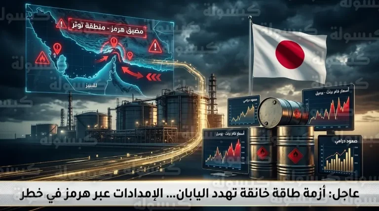 أزمة مضيق هرمز تجبر اليابان على تفعيل خطة الطوارئ والسحب من الاحتياطي الاستراتيجي للنفط