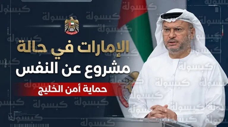 أنور قرقاش يؤكد أن الإمارات في حالة دفاع مشروع عن النفس رداً على الاعتداءات الإيرانية
