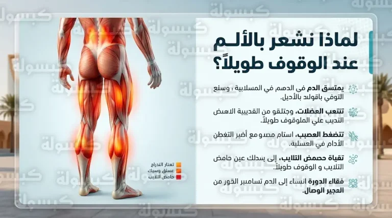 التفسير الفسيولوجي لآلام الساقين والظهر الناتجة عن الوقوف الطويل وكيفية الحفاظ على سلامة الجهاز الحركي