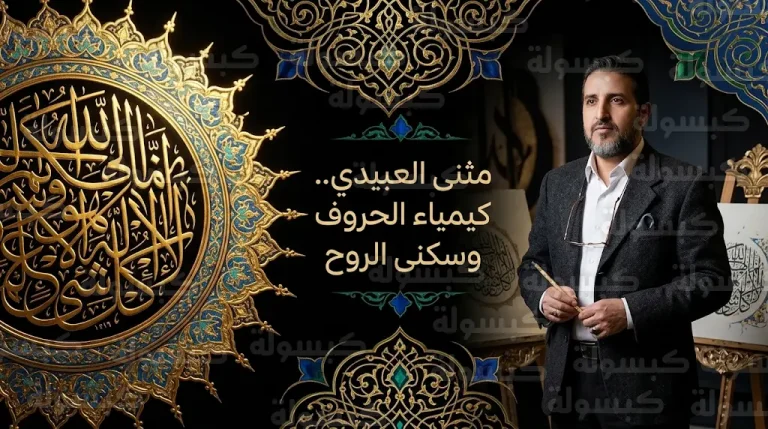 الخطاط مثنى العبيدي يدمج علوم الكيمياء في فن التذهيب لتقديم رؤية بصرية مبتكرة لعام 2026