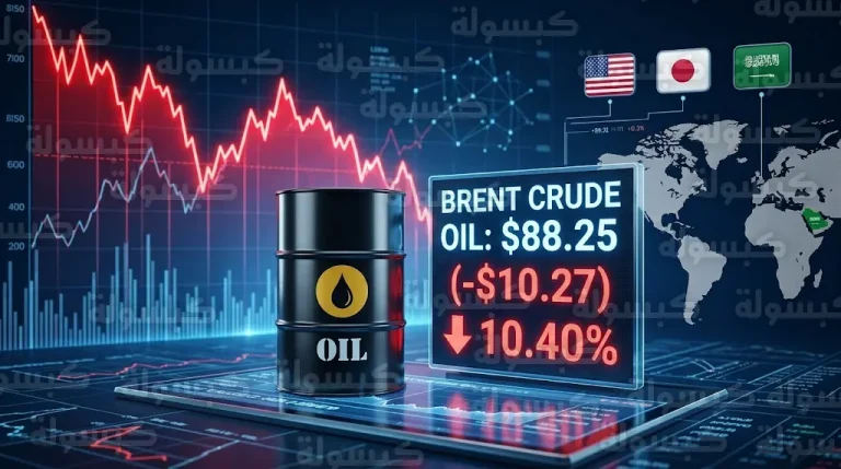 انهيار أسعار النفط والغاز عالمياً بنسبة 25% بالتزامن مع تحركات دولية لتهدئة التوترات الجيوسياسية