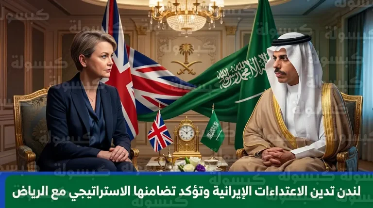 بريطانيا تدين الاعتداءات الإيرانية وتعلن تضامنها الكامل مع السعودية في إجراءات حماية أمنها وسيادتها