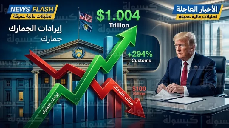 تحول تاريخي في الموازنة الأمريكية بعد تجاوز إيرادات الجمارك حصيلة ضرائب الشركات لأول مرة