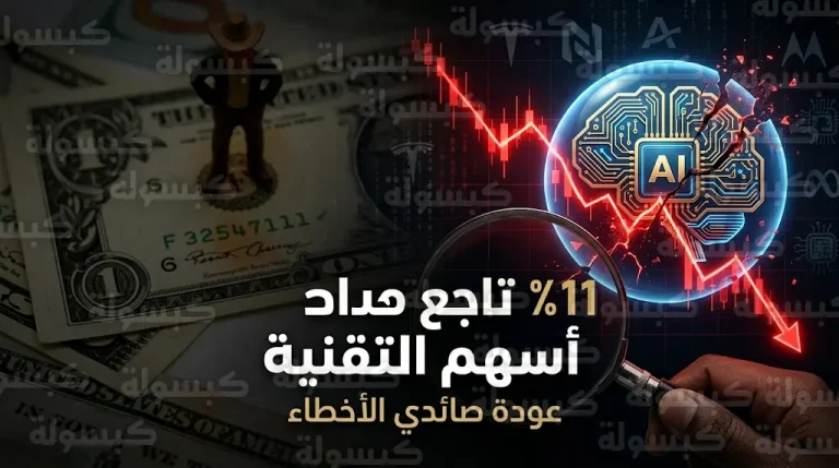 تراجع حاد في أسهم التكنولوجيا بنسبة 11% يعيد صائدي الأخطاء إلى صدارة المشهد المالي العالمي