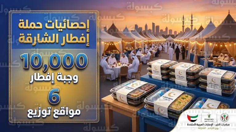 تزامناً مع يوم زايد للعمل الإنساني.. جمعية الشارقة الخيرية تنجز توزيع 10 آلاف وجبة إفطار في 6 مواقع