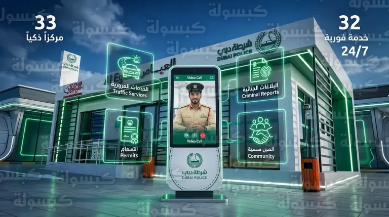تسجيل البلاغات الجنائية عبر الاتصال المرئي في 33 مركز شرطة ذكياً SPS بدبي
