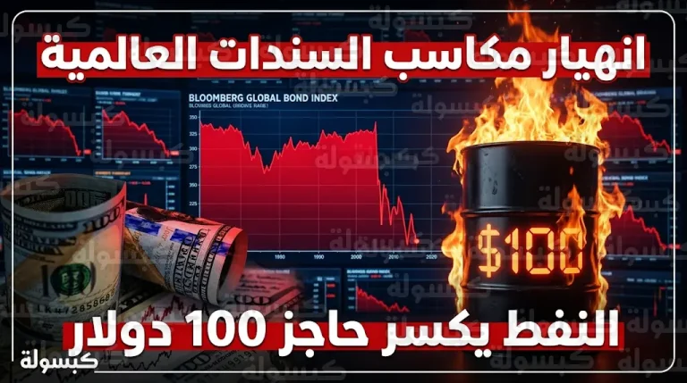 زلزال في أسواق الدخل الثابت.. السندات العالمية تفقد أرباح العام والنفط يتجاوز 100 دولار اليوم