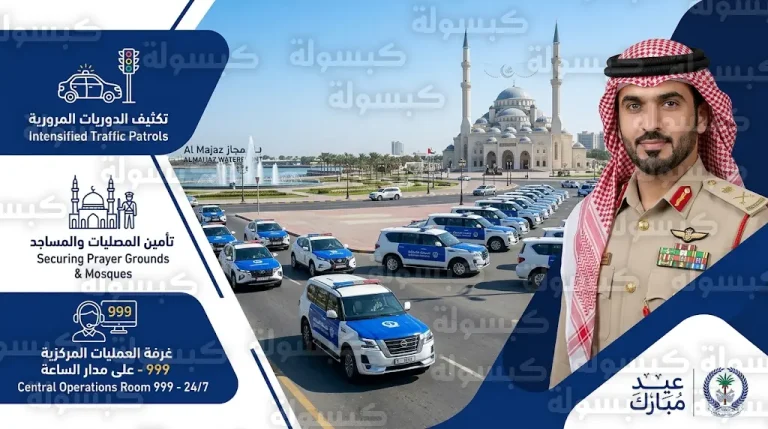 شرطة الشارقة تعتمد الخطة الأمنية والمرورية الشاملة لاستقبال عيد الفطر 2026