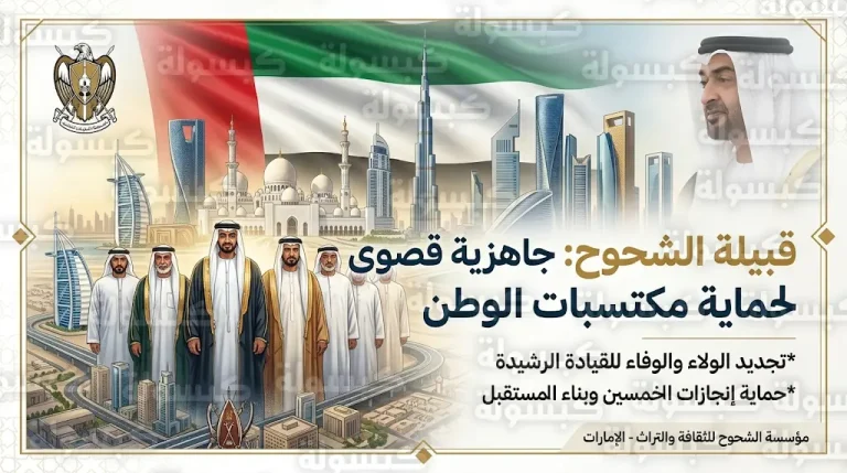 قبيلة الشحوح تعلن الجاهزية القصوى لدعم الاستقرار الوطني وحماية المكتسبات التنموية بدولة الإمارات
