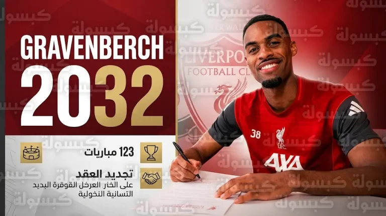 ليفربول يعلن رسمياً تمديد عقد ريان غرافنبيرخ حتى عام 2032