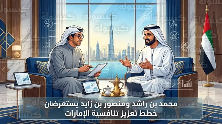 محمد بن راشد ومنصور بن زايد يستعرضان في دبي الخطط الاستراتيجية لترسيخ التنافسية الدولية لدولة الإمارات