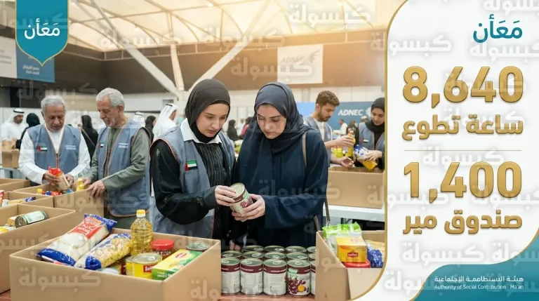 هيئة معاً تعلن إتمام مبادرة تطوعية كبرى لدعم الأسر ذات الدخل المحدود في أبوظبي بقيمة اقتصادية تتجاوز 622 ألف درهم