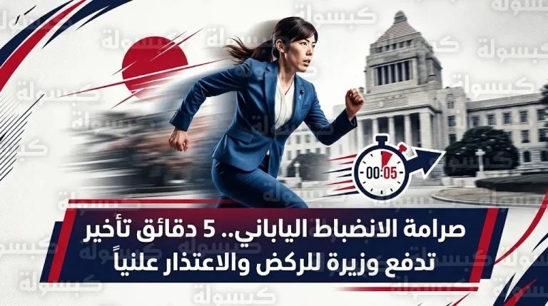 وزيرة الأمن الاقتصادي اليابانية أونودا كيمي تهرول للحاق باجتماع الحكومة بعد تأخرها 5 دقائق